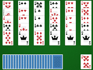 gratis patience kaartspel spelen