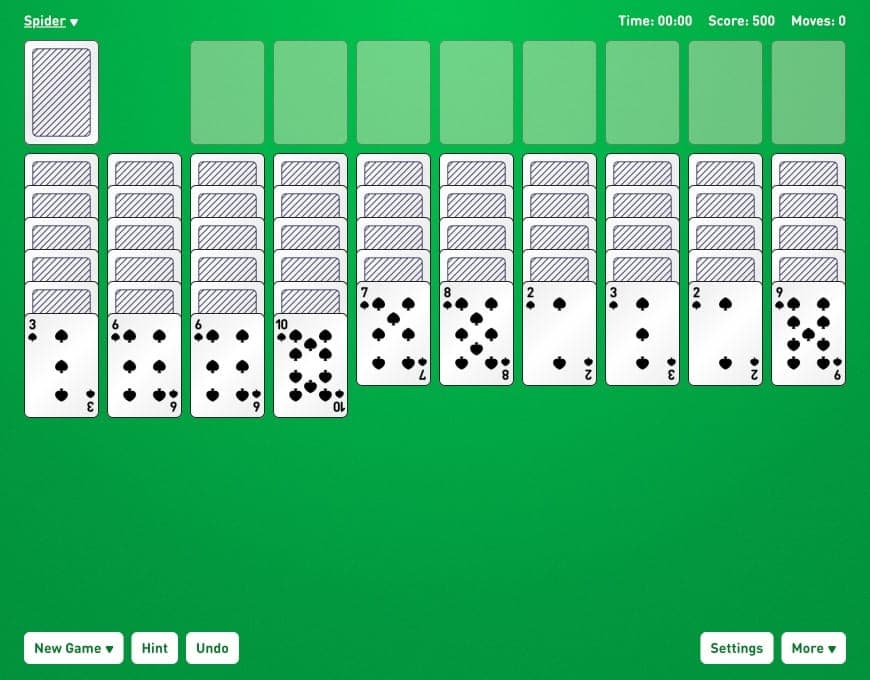 spider solitaire online gratis spelen